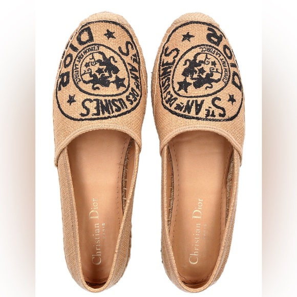 CHRISTIAN DIOR Granville Espadrilles in Beige - Picture 1 of 7